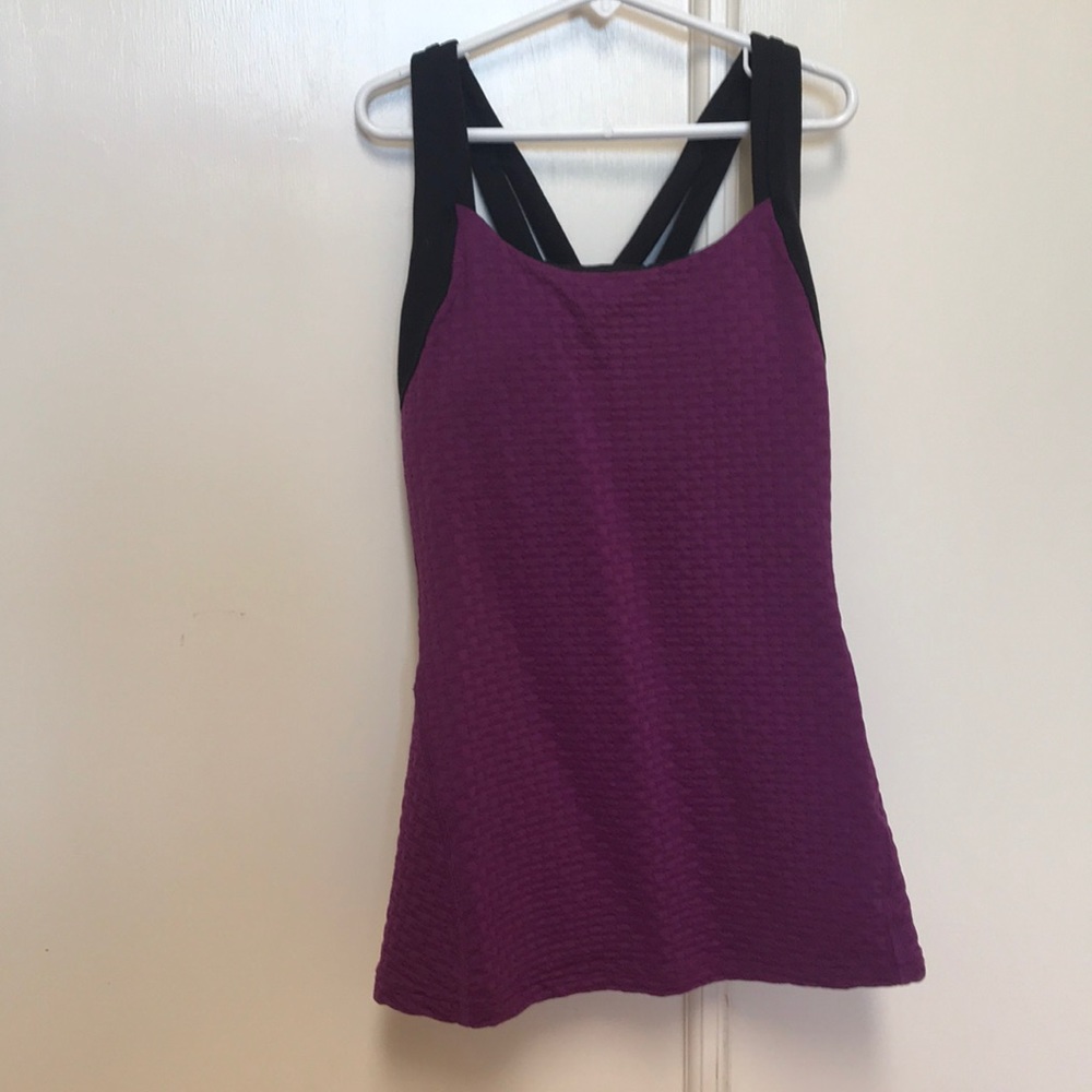 PURPLE ATHLETIC TANK TOP
